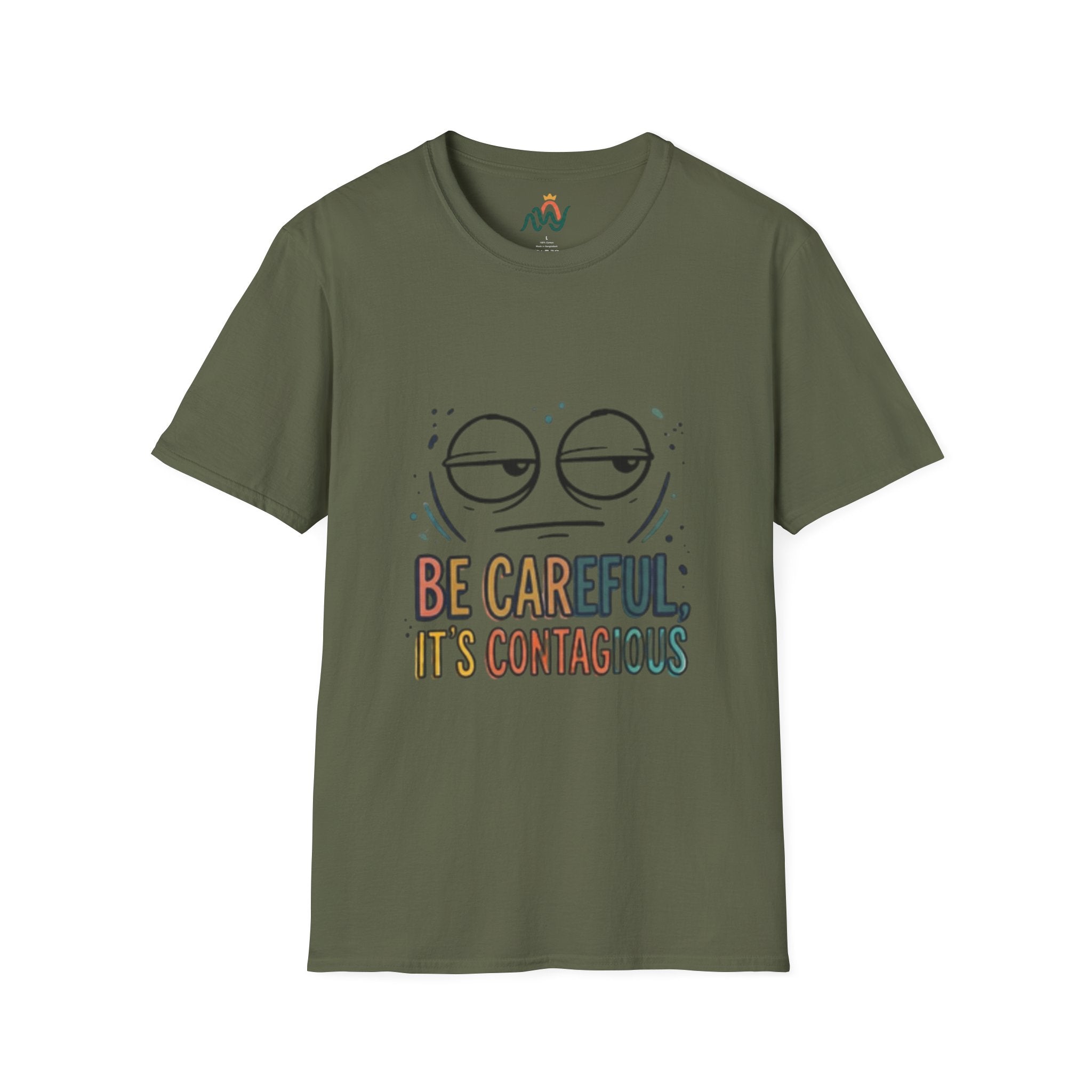 Be Careful, It’s Contagious Graphic Tee - Awareness Tee