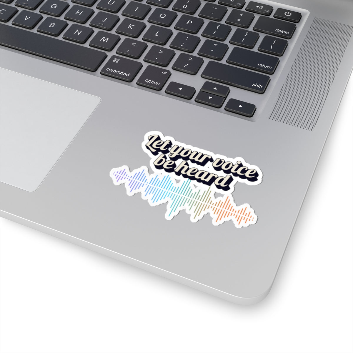 Let Your Voice Be Heard Soundwave Kiss-Cut Sticker