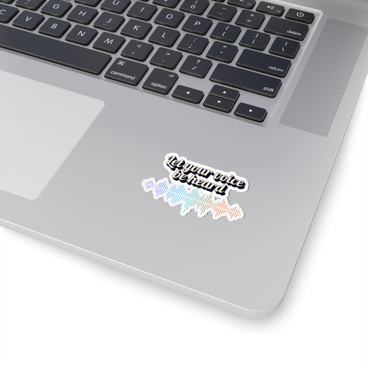 Let Your Voice Be Heard Soundwave Kiss-Cut Sticker