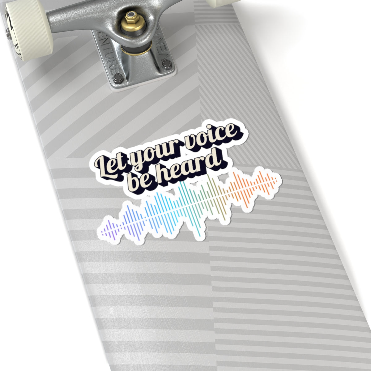 Let Your Voice Be Heard Soundwave Kiss-Cut Sticker