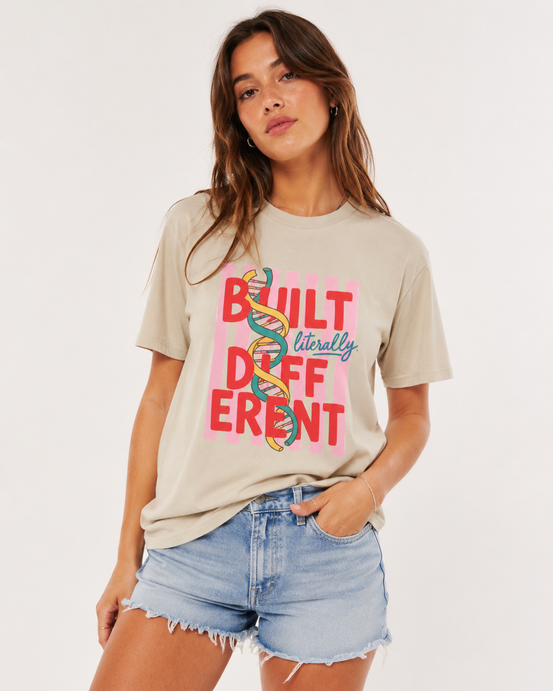 Built Literally Different DNA Tee- Rare Genetic Tee