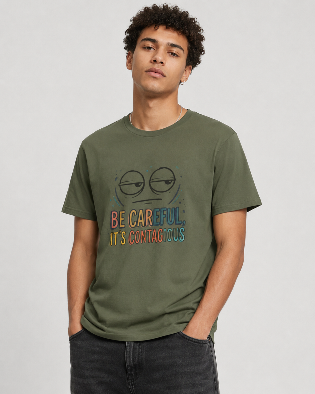 Be Careful, It’s Contagious Graphic Tee - Awareness Tee