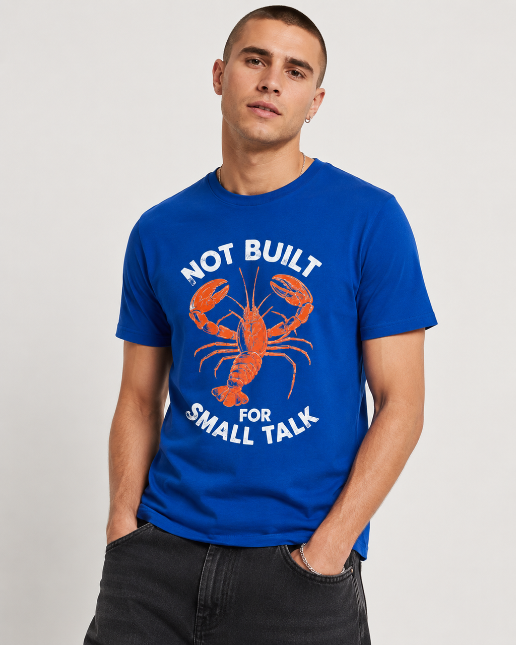 The Small Talk Lobster Tee funny neurodiversity tee