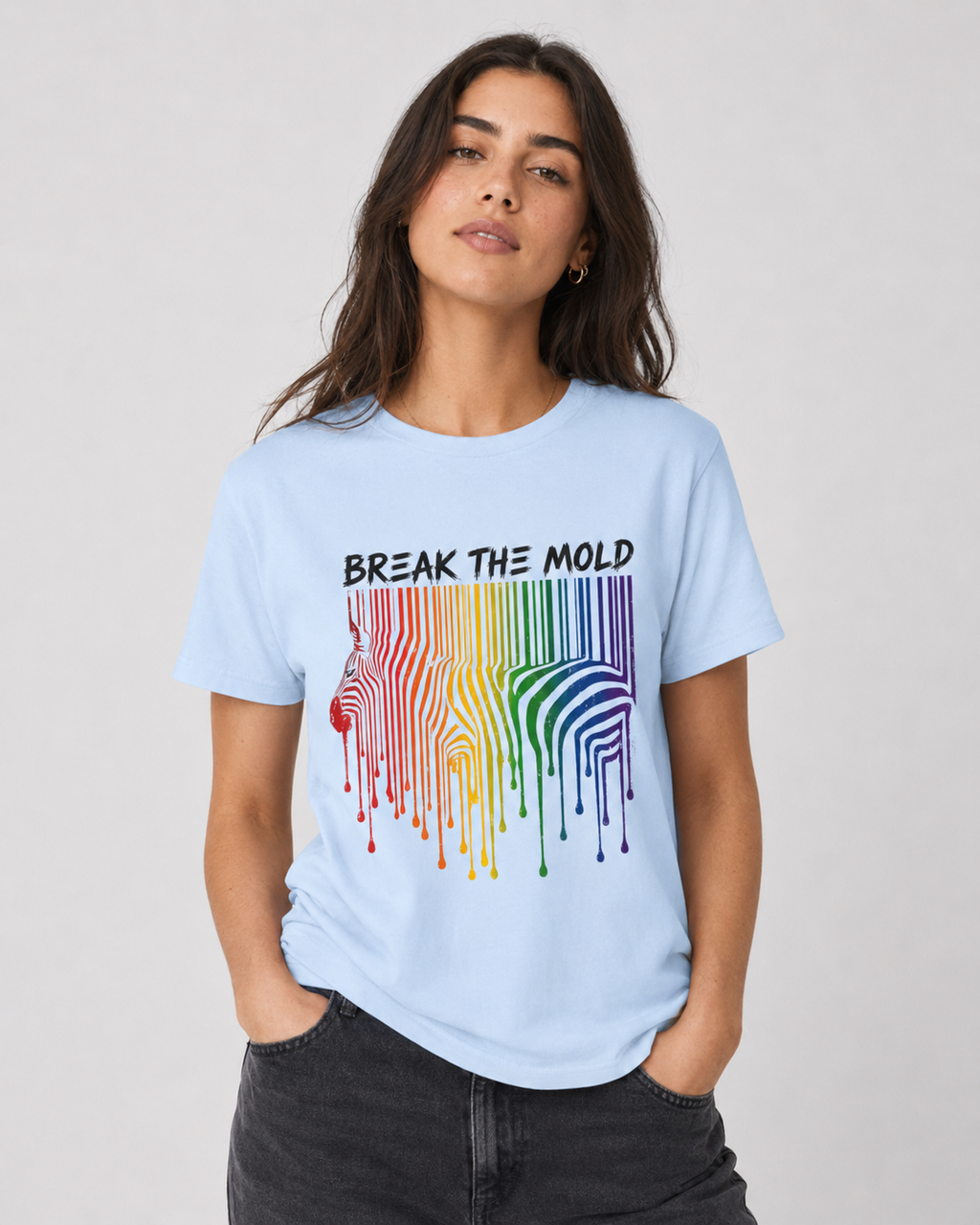 The Rare Stripe "Break the Mold" Tee advocacy tee