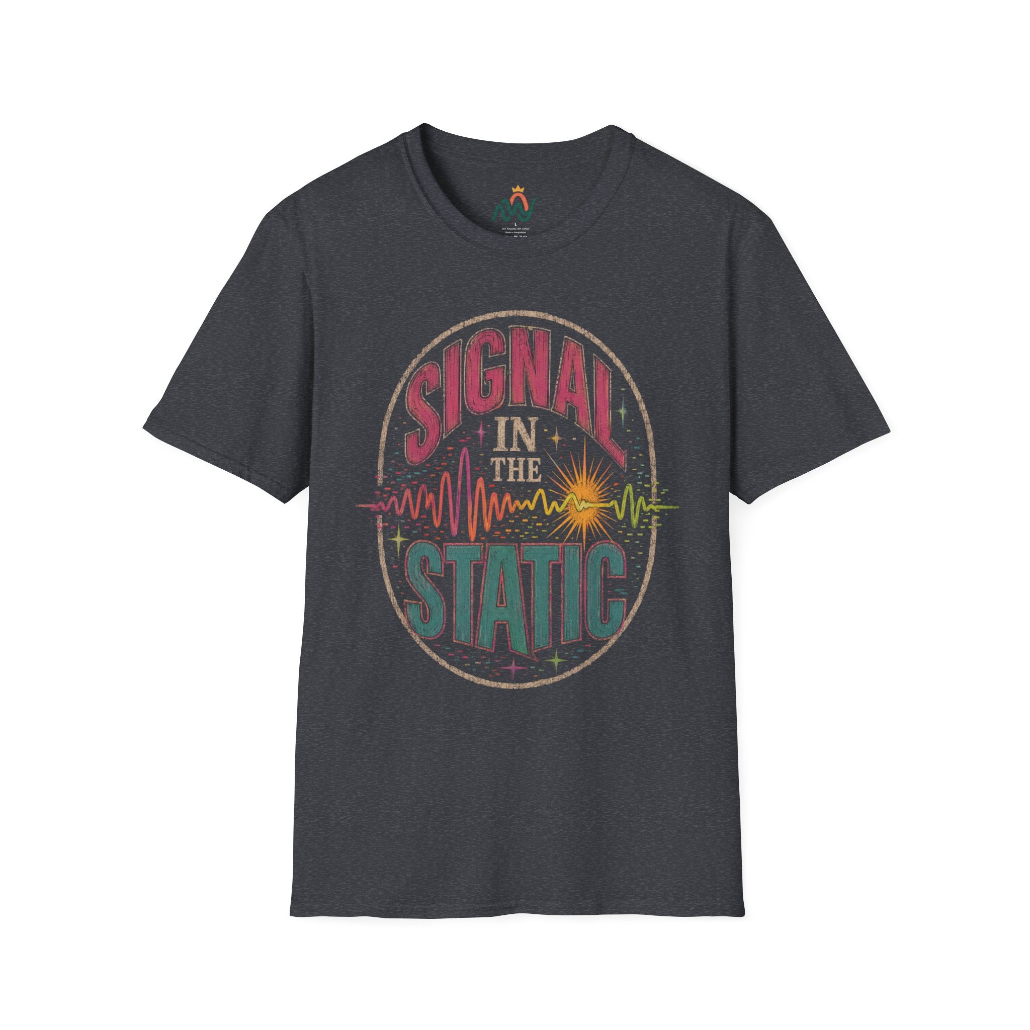 Signal in the Static Retro Graphic Tee advocacy tee