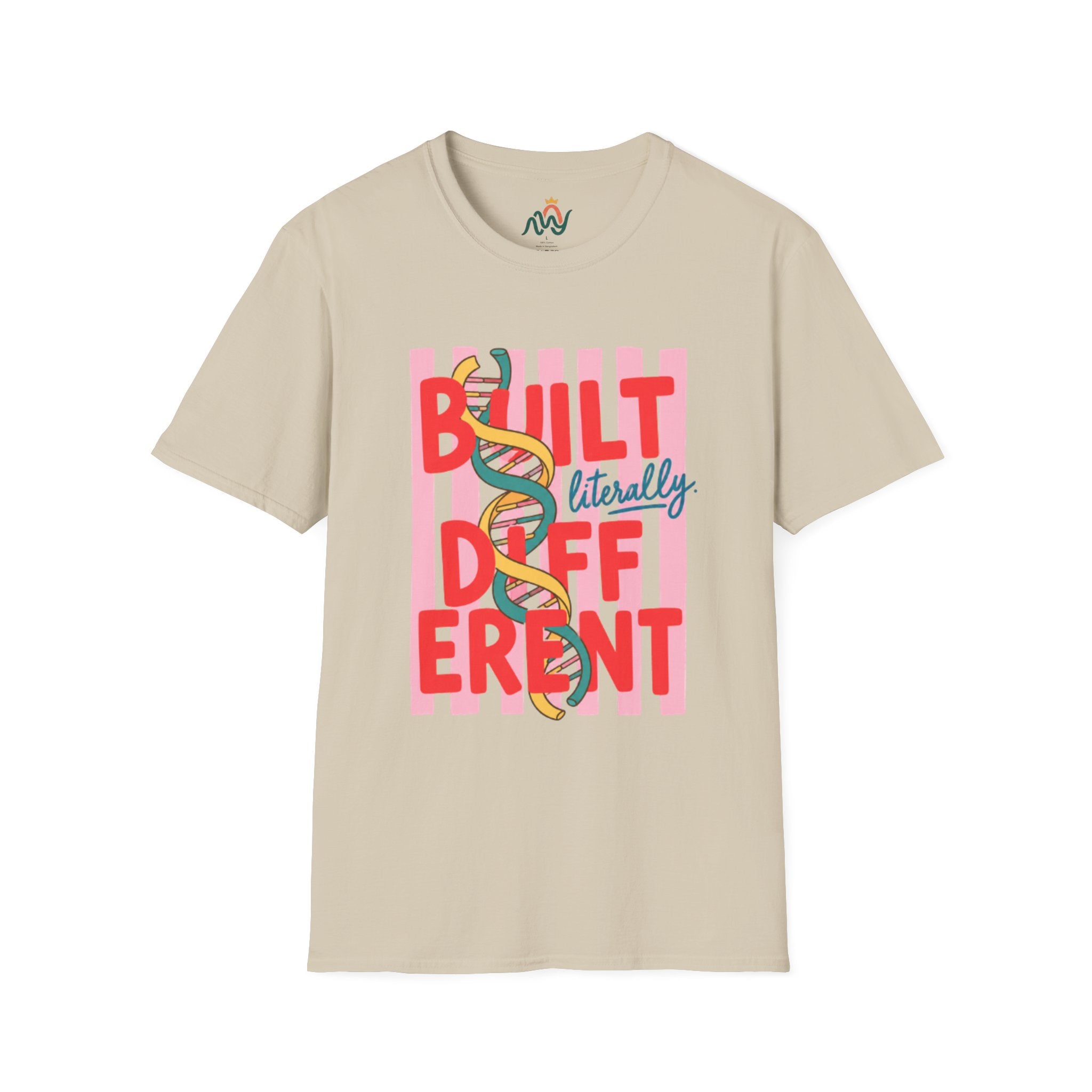 Built Literally Different DNA Tee- Rare Genetic Tee