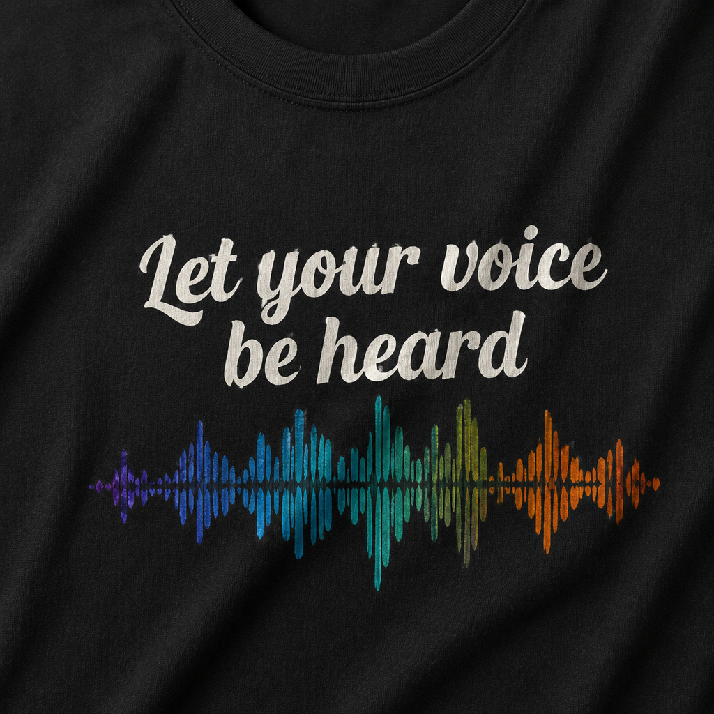 Let Your Voice Be Heard Soundwave Tee