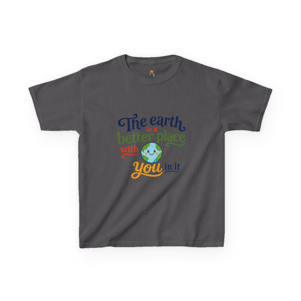Gray t-shirt with motivational quote on a white background
