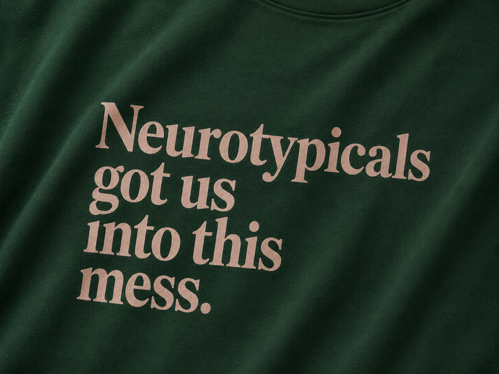 Neurotypicals got us in this mess Advocacy tee