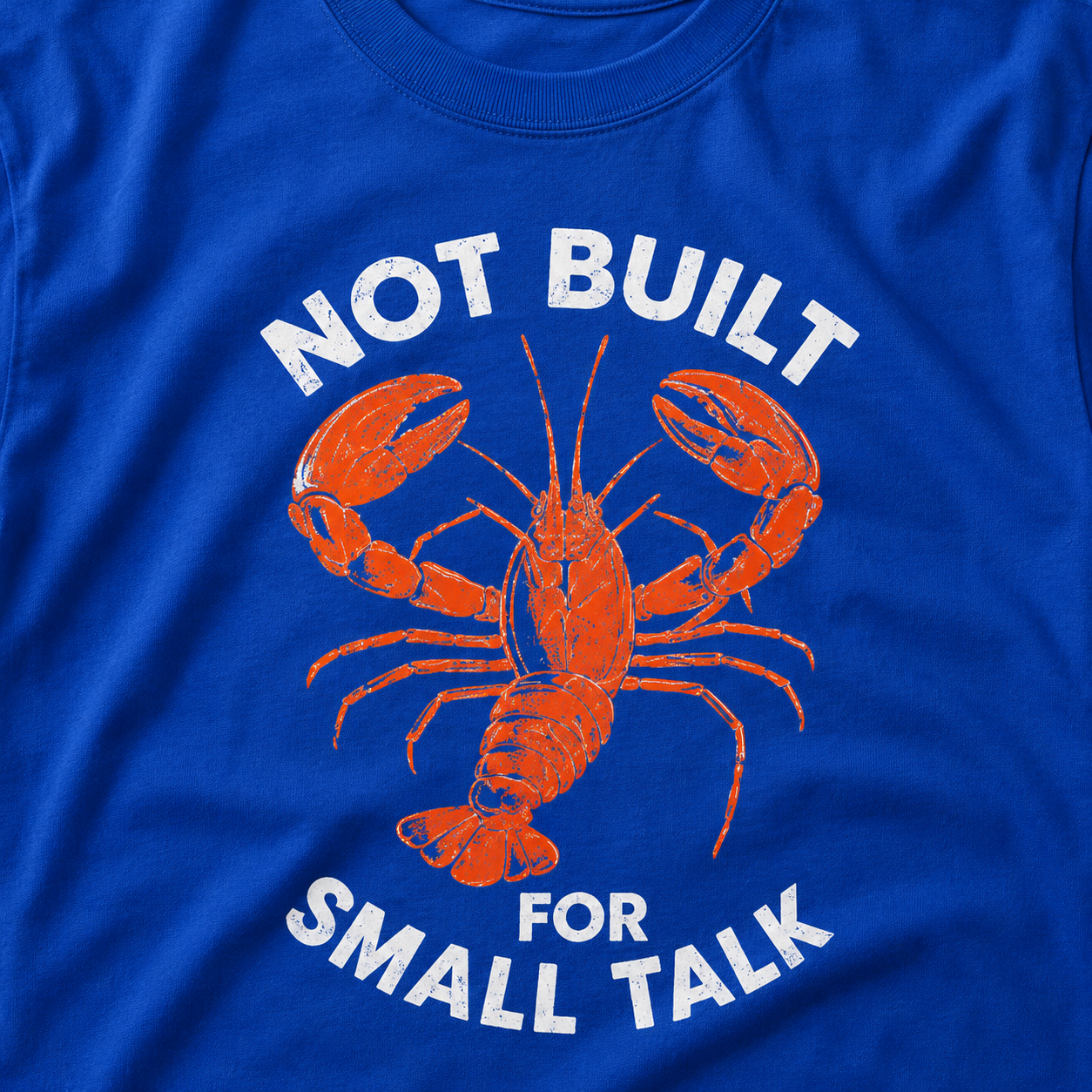 The Small Talk Lobster Tee funny neurodiversity tee
