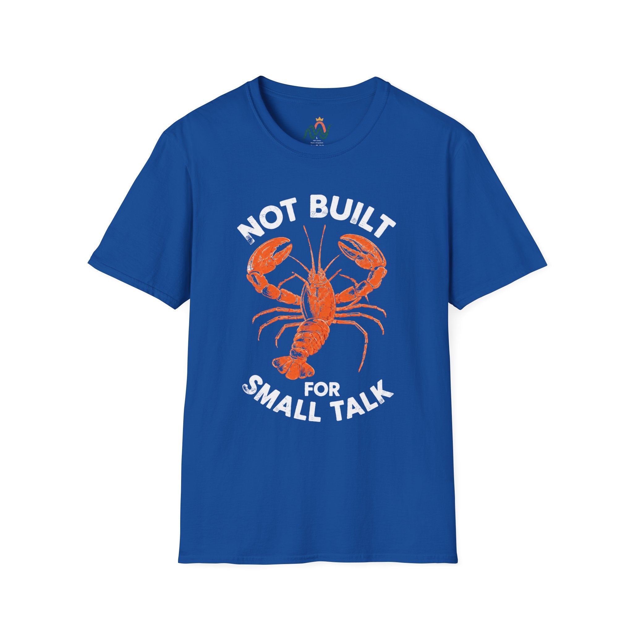 The Small Talk Lobster Tee funny neurodiversity tee