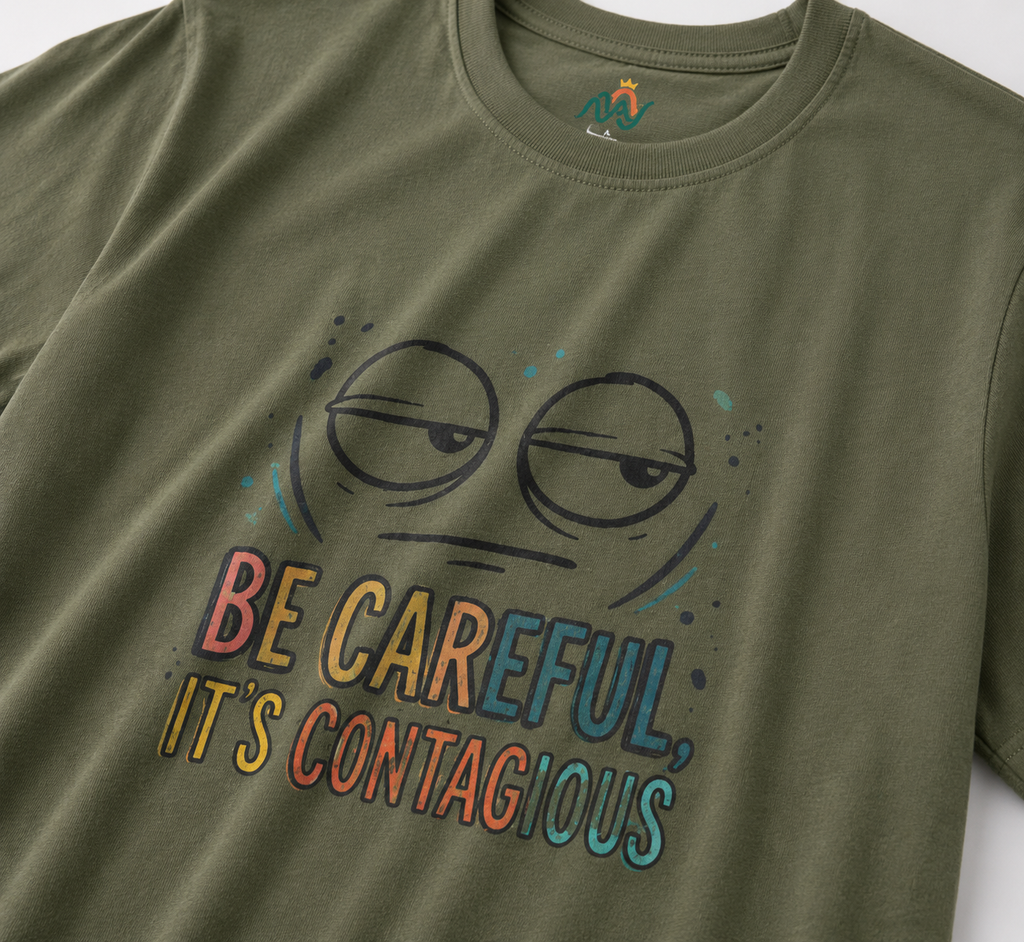 Be Careful, It’s Contagious Graphic Tee - Awareness Tee
