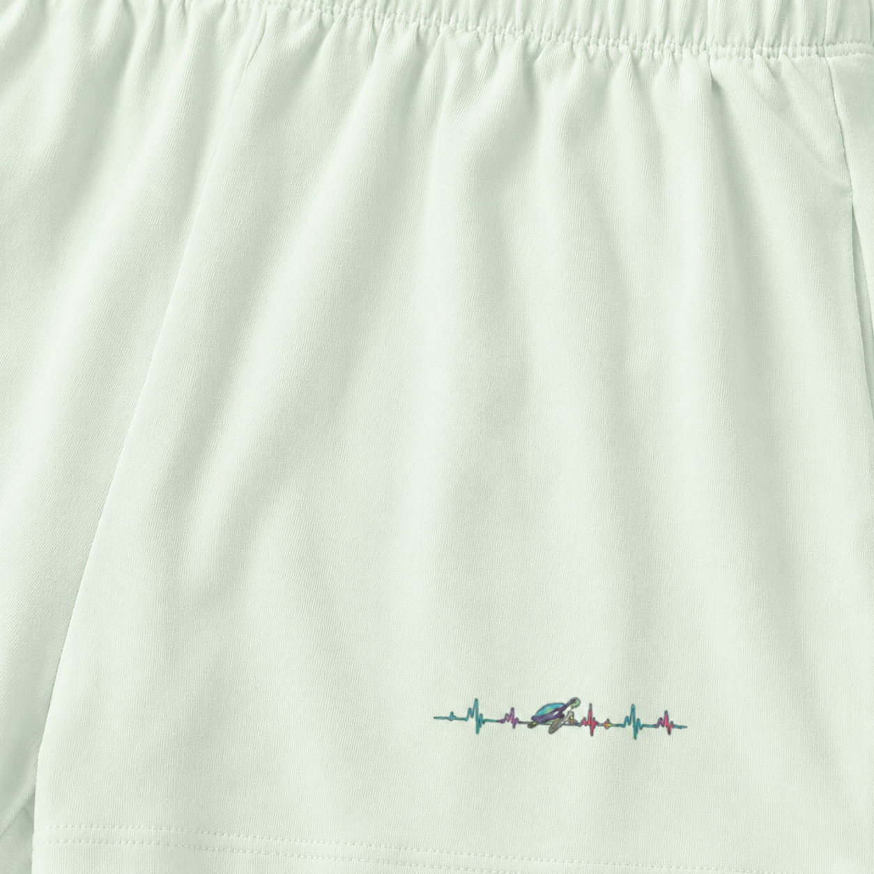 green short with colorful turtle on audiowave 