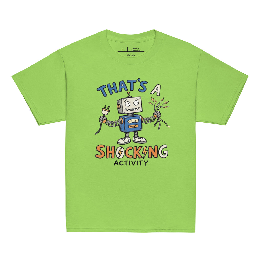 Product mockup of robot tee