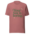 Product mockup mauve your box is boring with stars